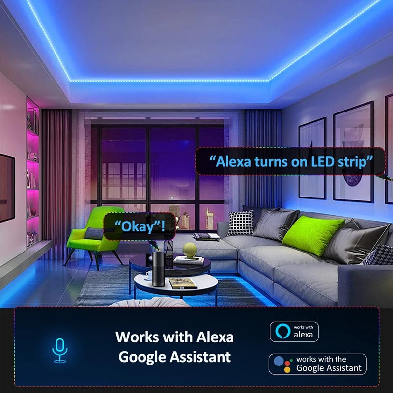 App-Controlled LED Light Strip – Music Responsive and Flexible