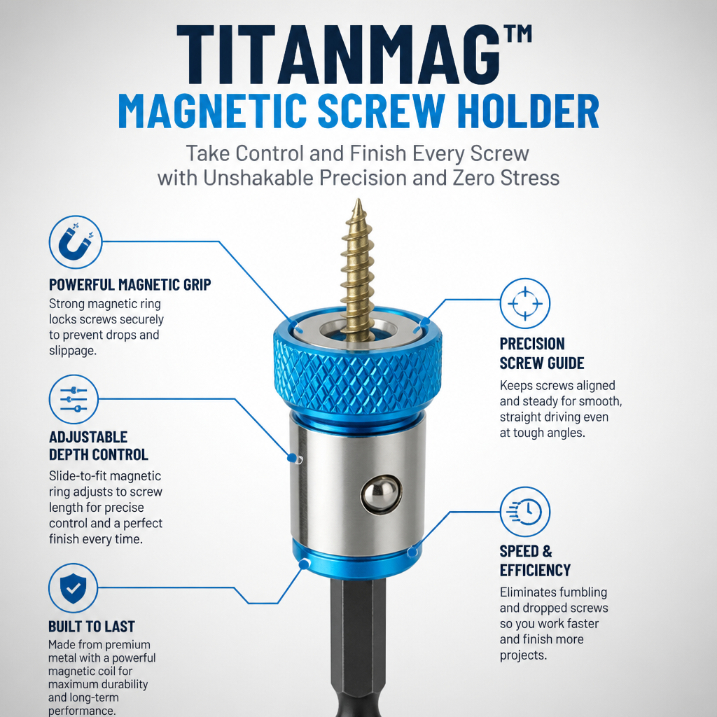TitanMag™ — Take Control and Finish Every Screw with Unshakable Precision and Zero Stress