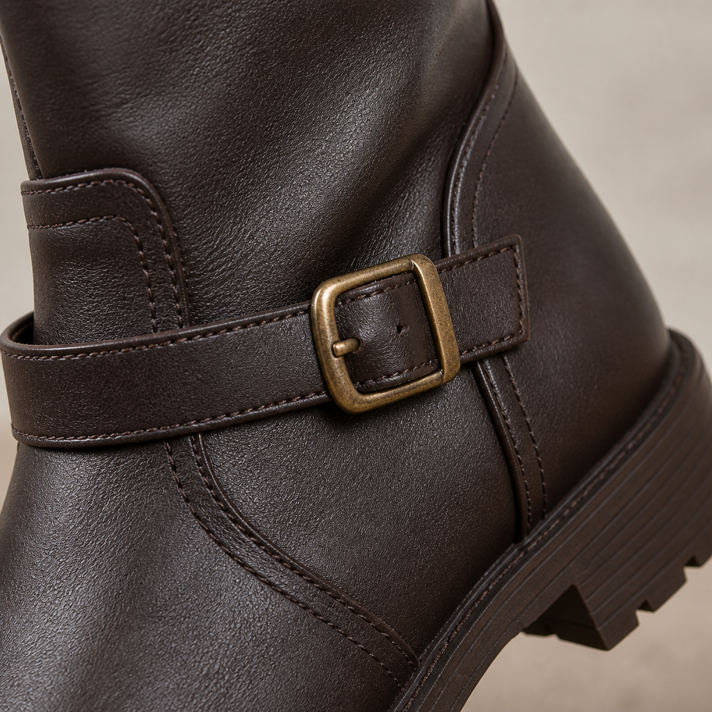 VeroStride™ – Timeless Knee-High Riding Boots with Chunky Heel