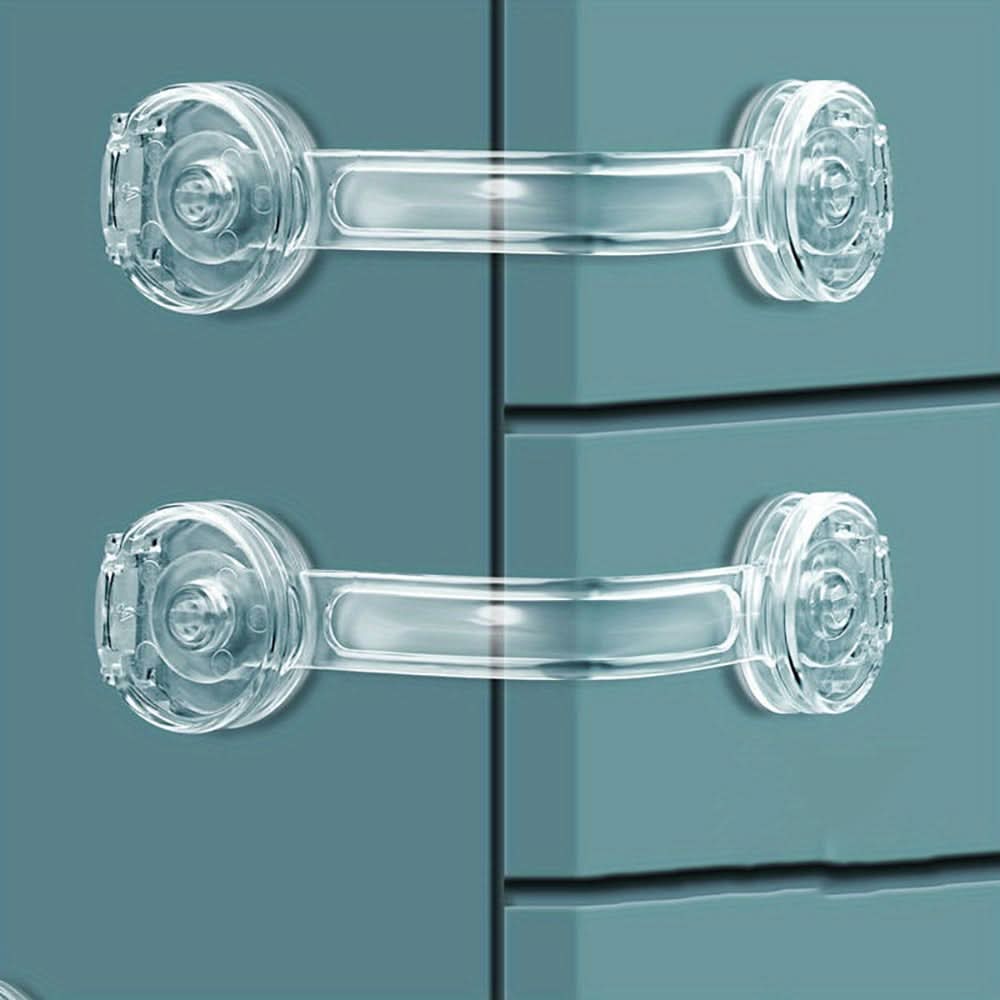 Childproof Cabinet Locks for Drawers and Refrigerators – Safety Set