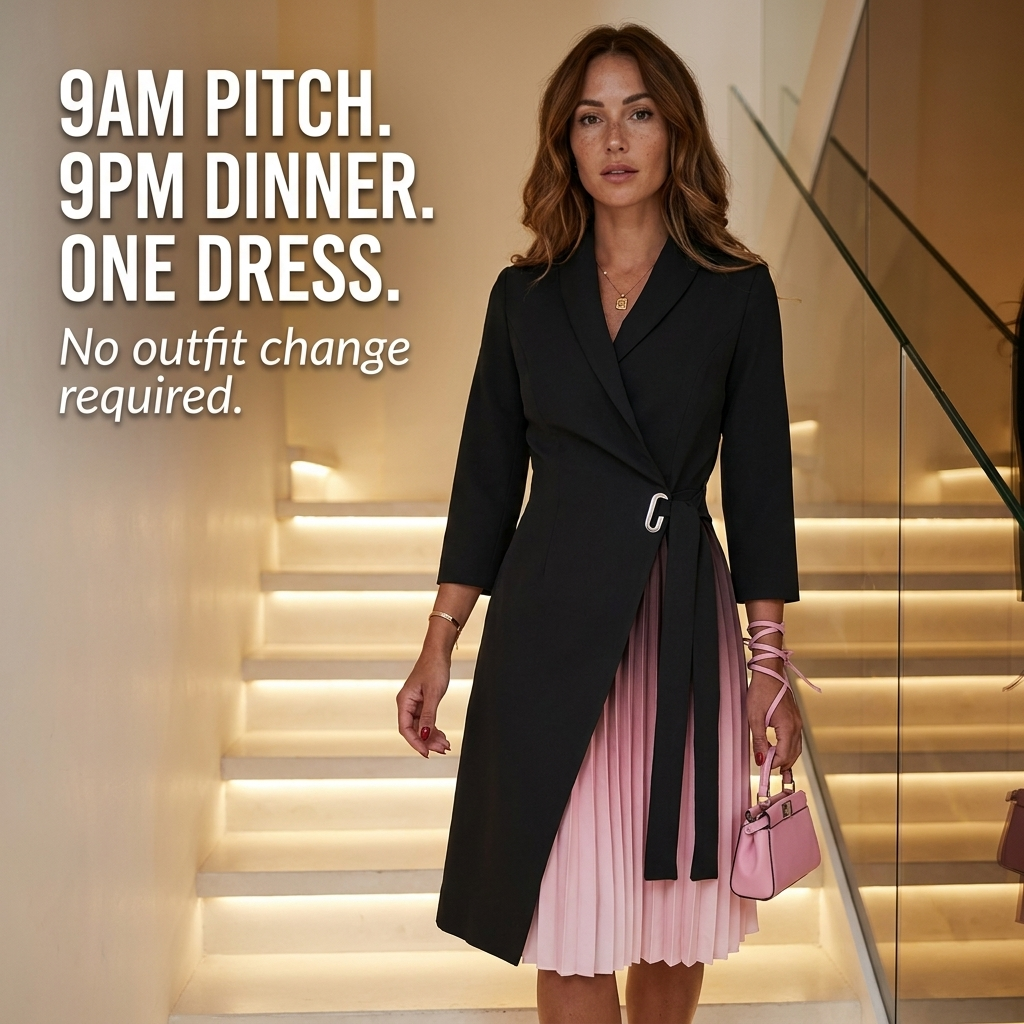 RadianceWave™ — One Dress Worn From Boardroom Meeting to Rooftop Dinner