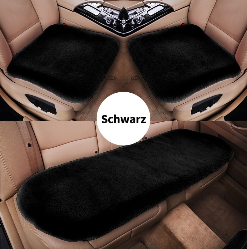 Set of 2 Breathable Non-Slip Soft Plush Car Seat Covers