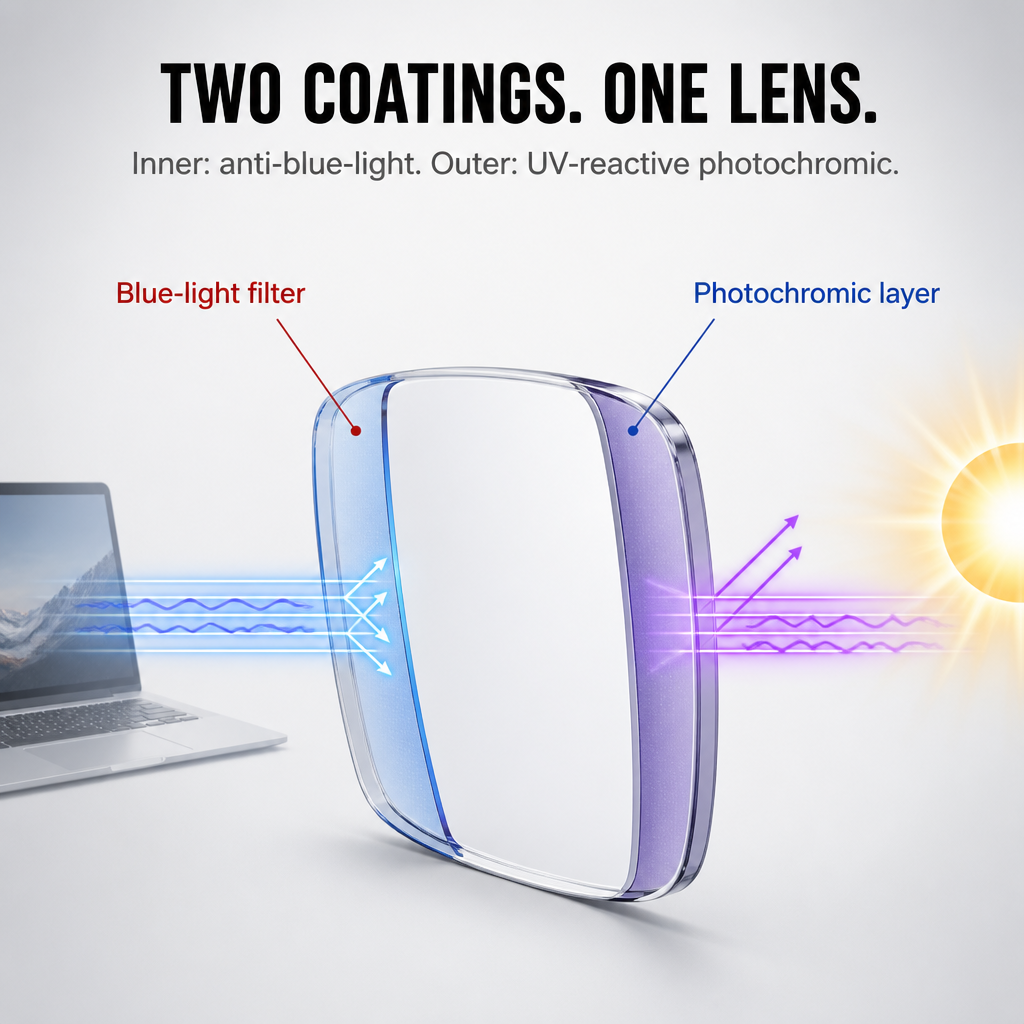 Visionary™ — Reduce Screen Glare Indoors and Auto-Dim to Shades Outdoors