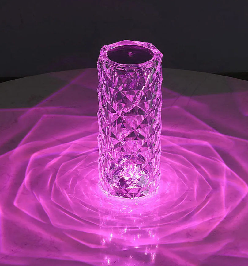 SparklingGlow | LED Crystal Touch Lamp with Remote Control and 16 Colors