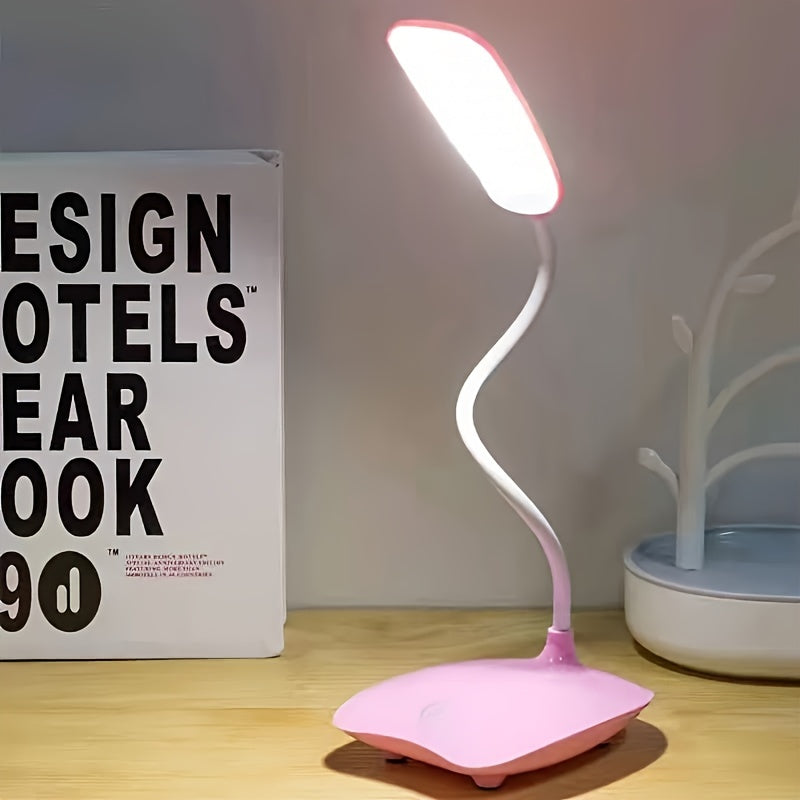 Touch Dimming LED Desk Lamp – USB Rechargeable with Eye Care Feature