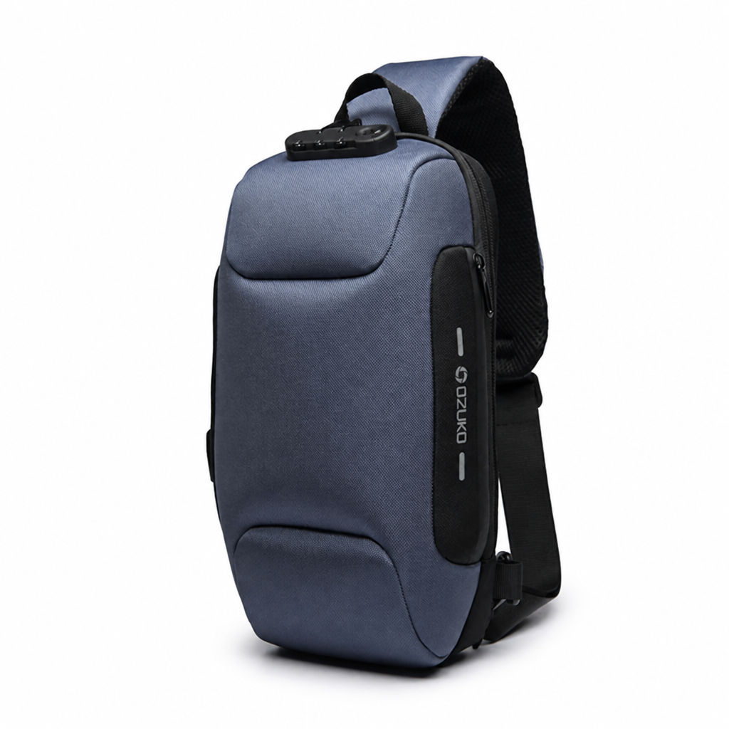Cut-Resistant Anti-Theft USB Sling Bag