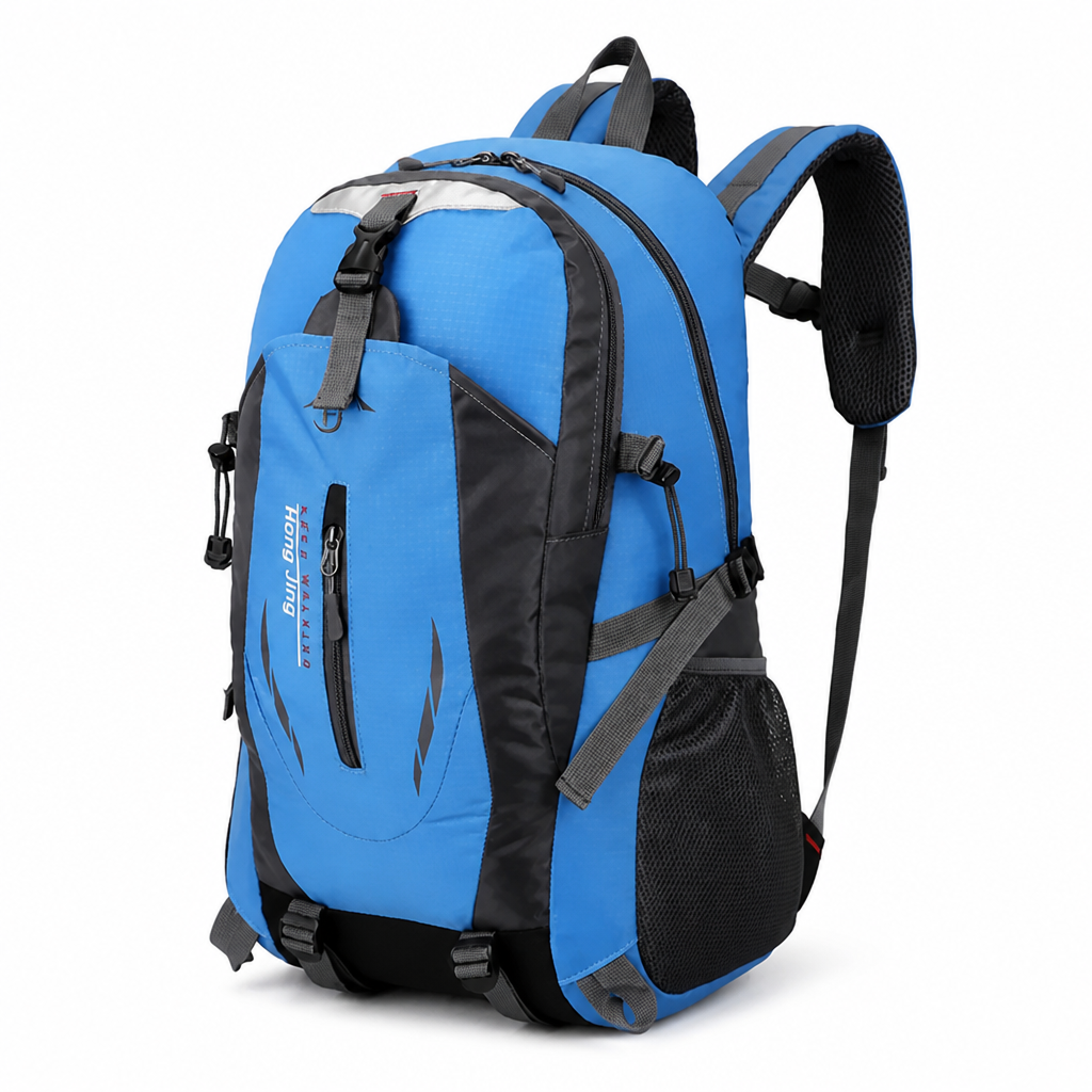 Water-Repellent Multi-Compartment Travel Backpack (Adjustable Padded Straps)