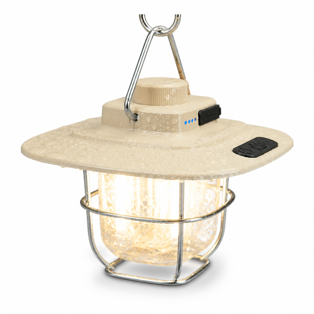 USB-Rechargeable Weather-Resistant Vintage LED Camping Lantern