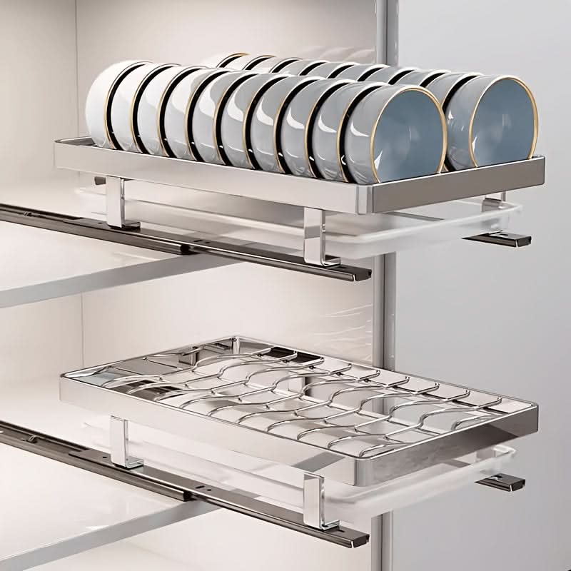 Heavy-Duty Kitchen Organizer Rack for Tableware Storage