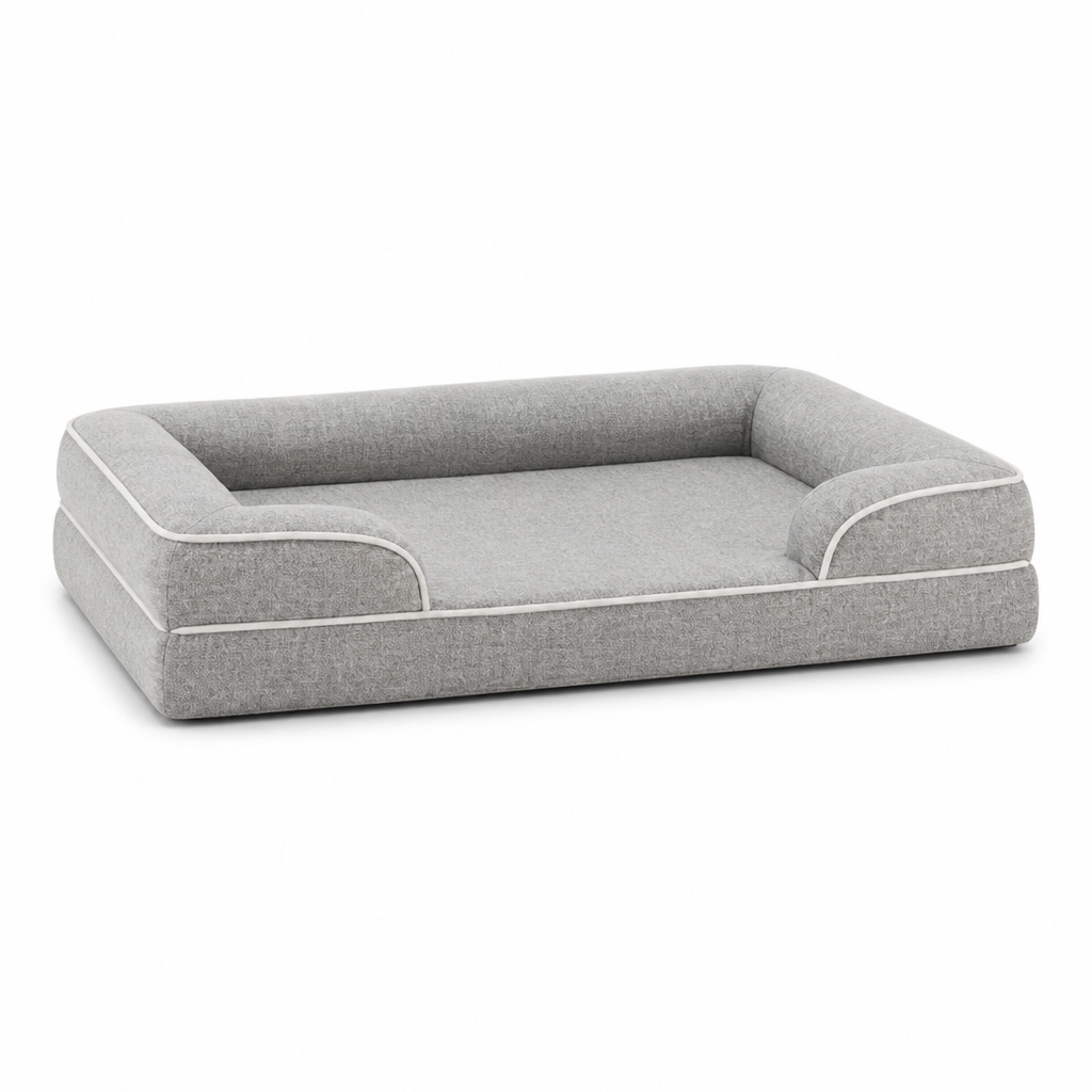 Orthopedic Memory Foam Dog Bed (Non-Slip Washable Cover)
