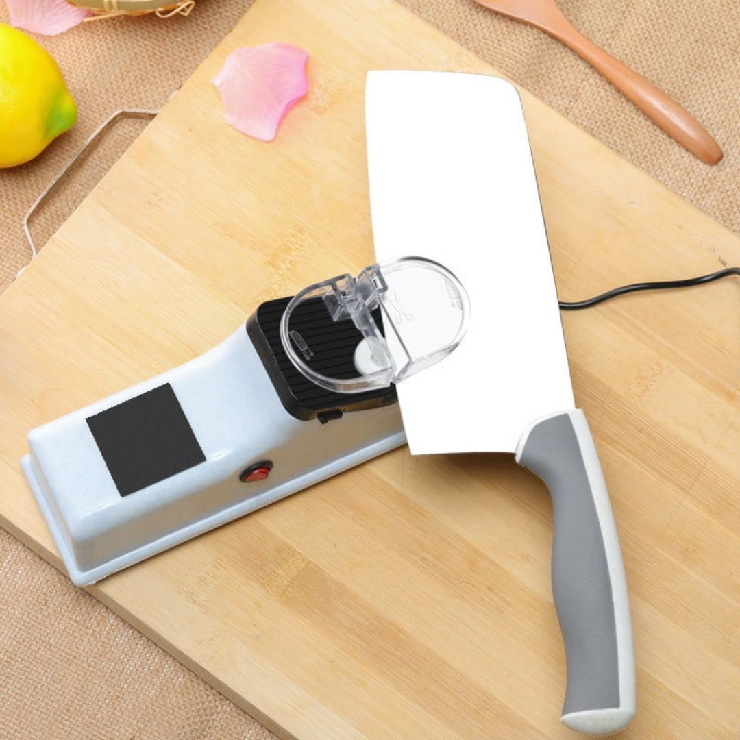 Knife Sharpener | Two-Stage Honing | Stable Guide Slots | Improved Cutting Efficiency