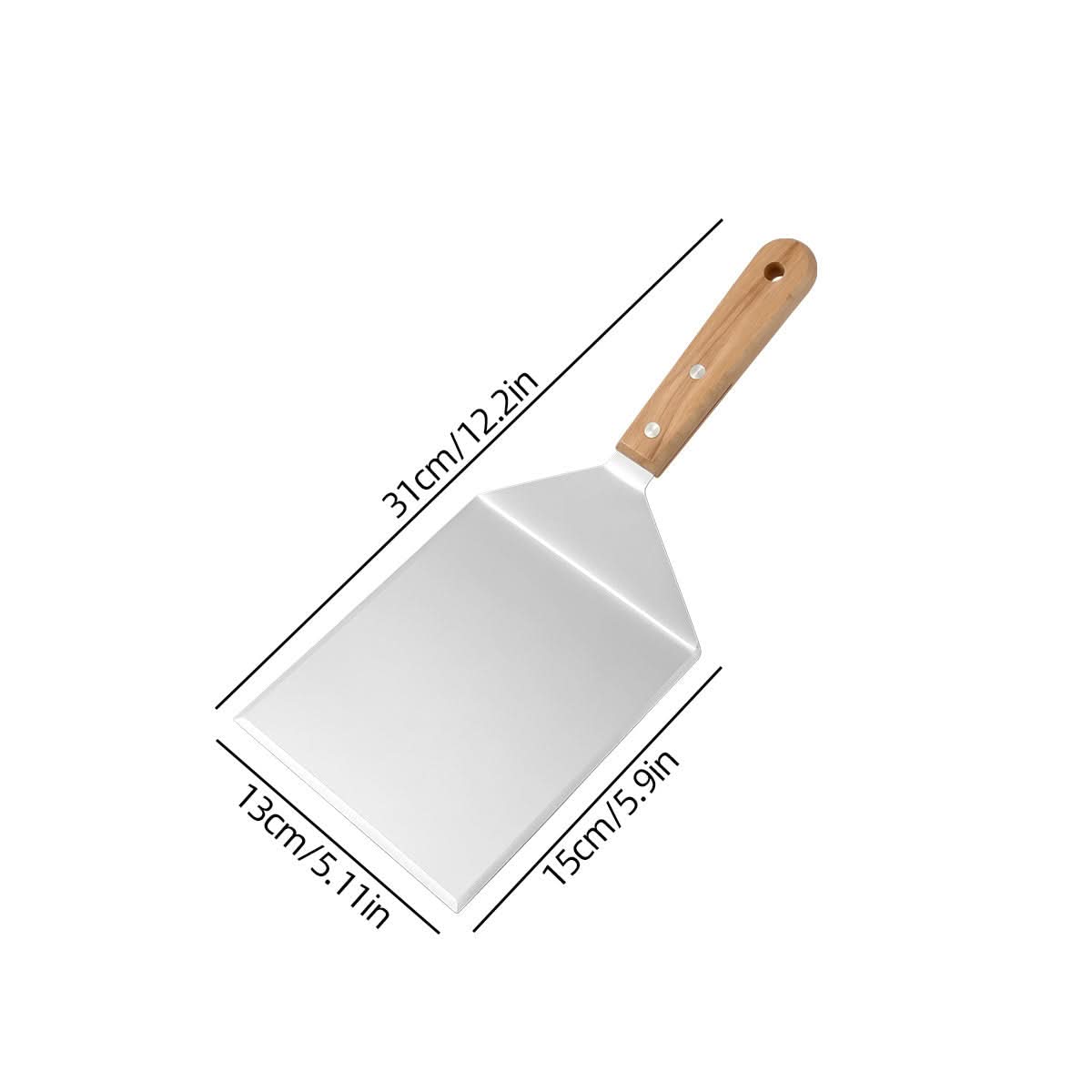 Ergonomic BBQ Turner Made of Sturdy Steel