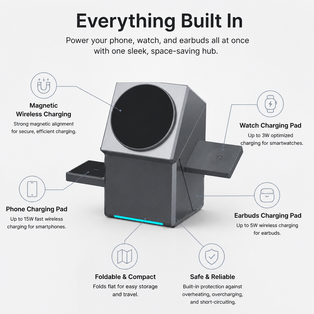 Voltique™ — Power Every Device Instantly with Zero Clutter and Total Freedom
