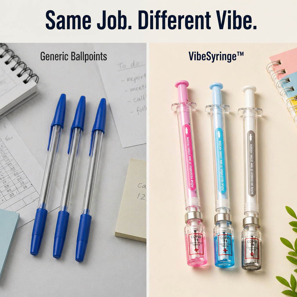 VibeSyringe™ — Use Buttery Smooth Ink to Color-Code Each Care Plan, Drug Card & Lecture Note