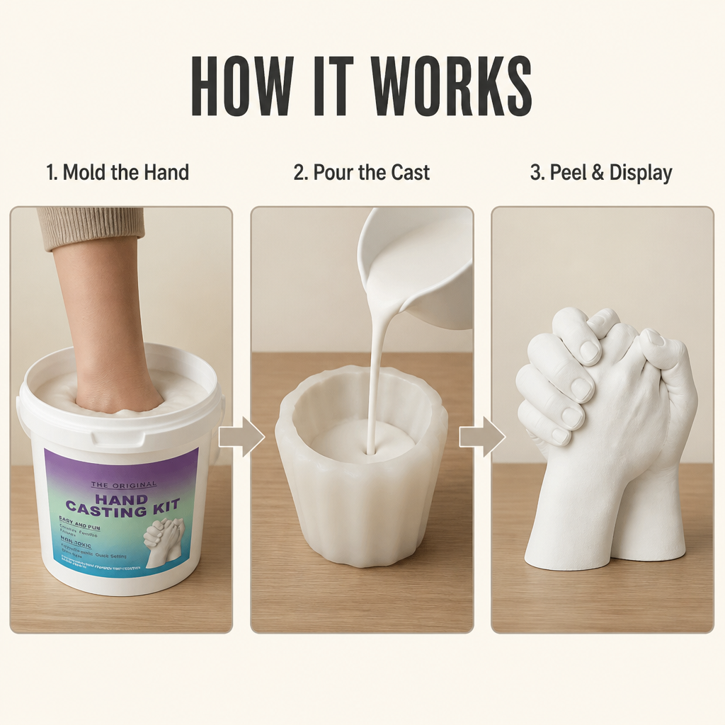 AuraPrint™ — Turn Your Family's Hands Into a Sculpture That Lasts Beyond the Camera Roll