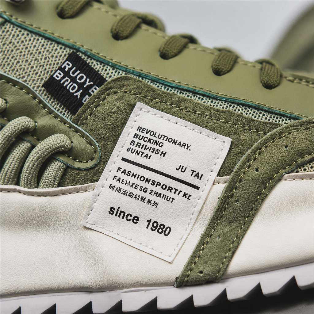 StridePro™ – Heritage Retro Runner Sneakers with Mesh & Suede Blend