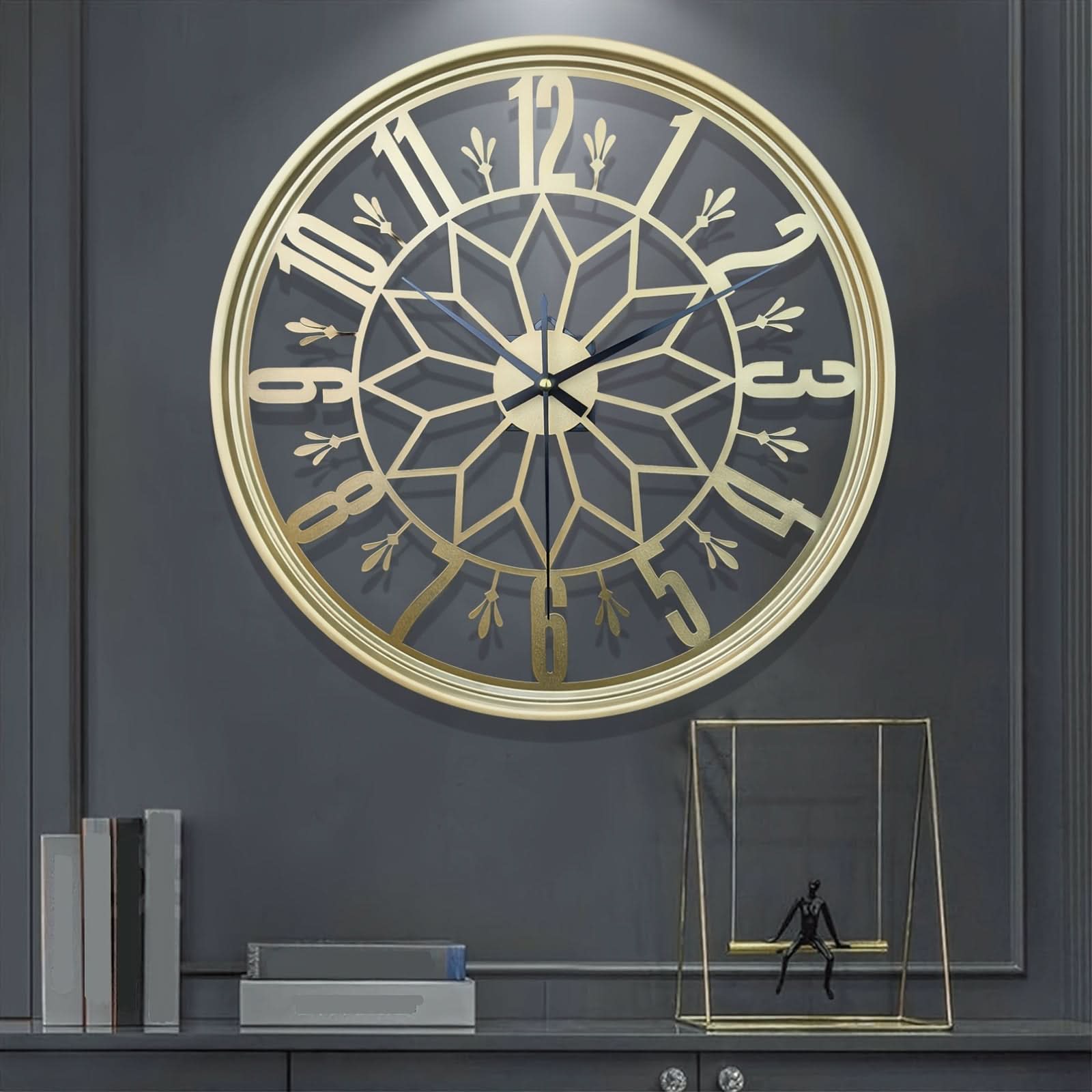 40 cm Contemporary Iron Wall Clock in Modern Design