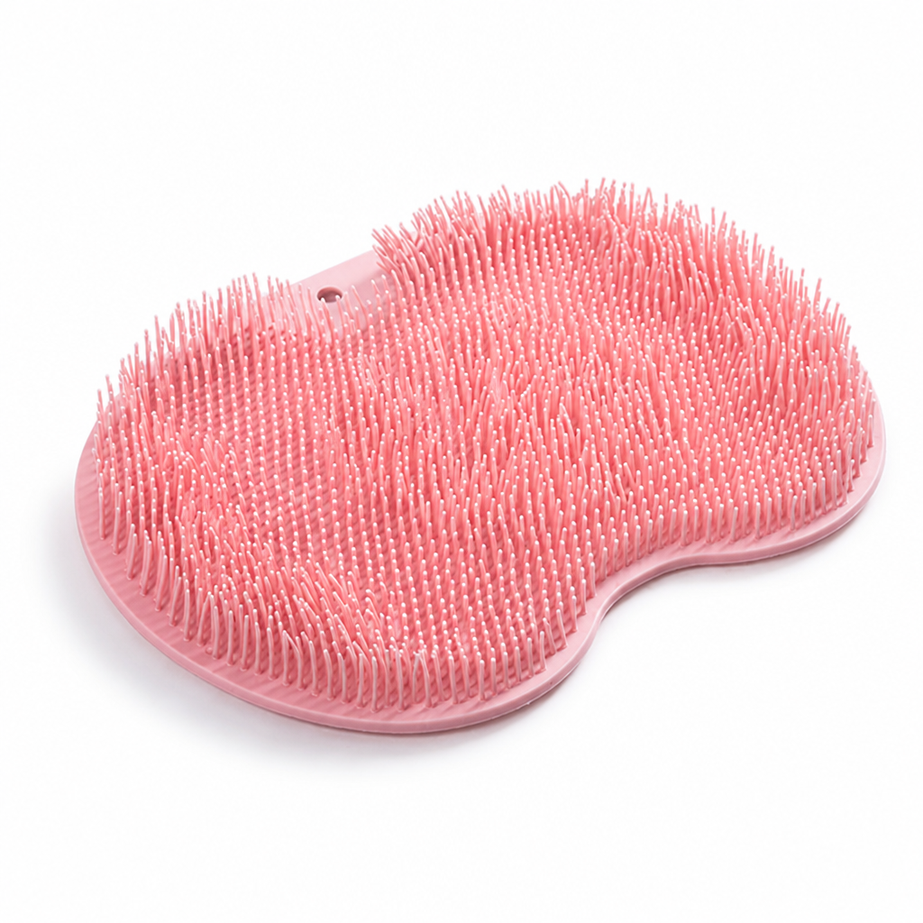 Silicone Non-Slip Suction Cup Shower Scrubber