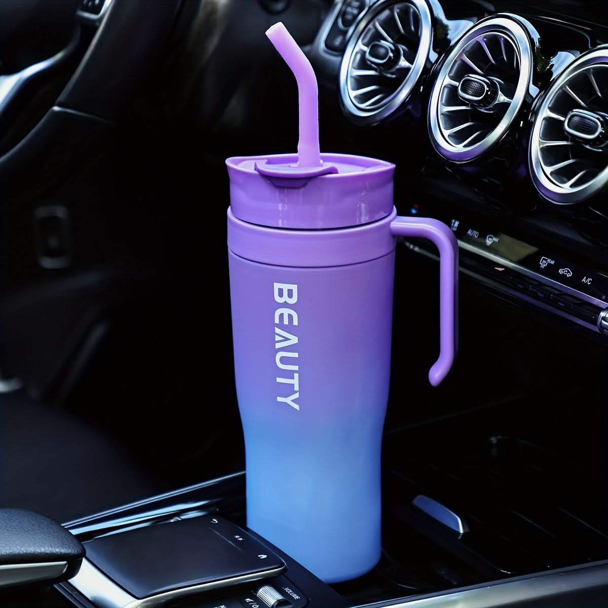 Large Capacity Tumbler Cup with Straw