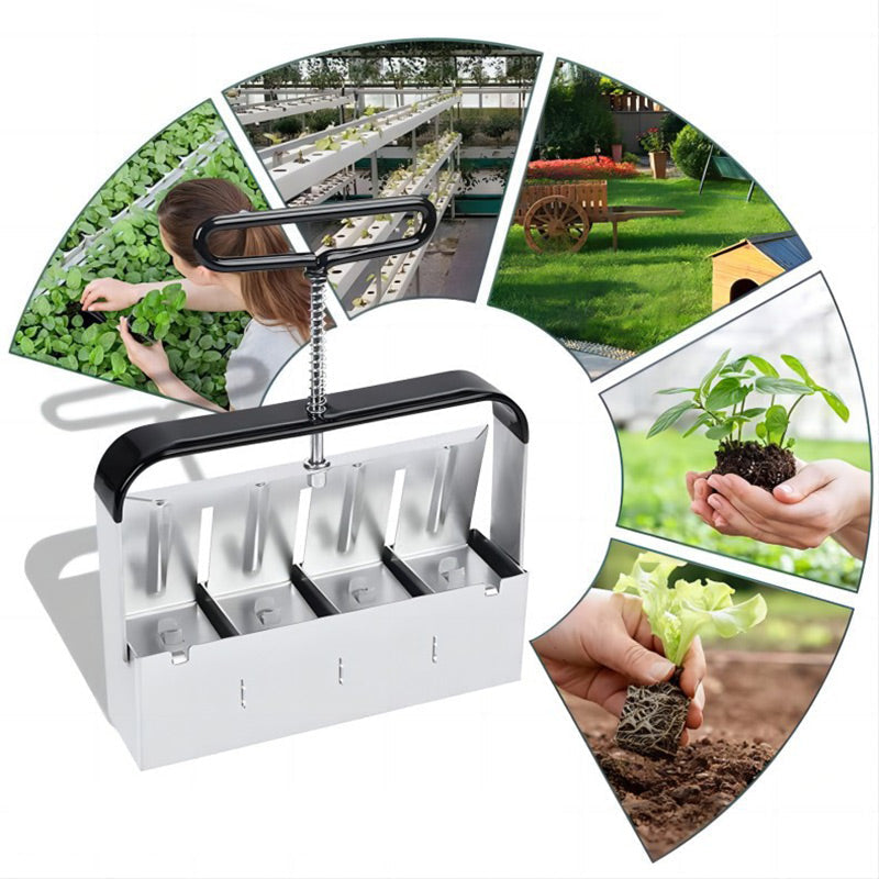 Earth Block Press in Stainless Steel – Eco-Friendly Seed Starting Tool
