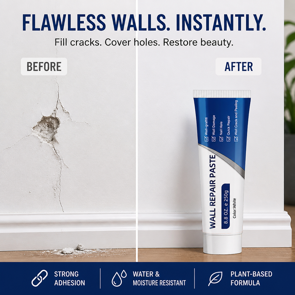 SilkFill™ — Patch Every Crack, Hole & Nail Mark in Minutes, No Mixing