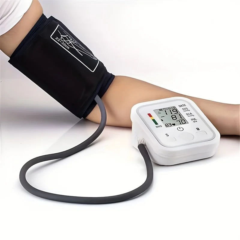 Home Digital Blood Pressure Monitor – Large LCD, One-Touch Accuracy, Dual User Memory