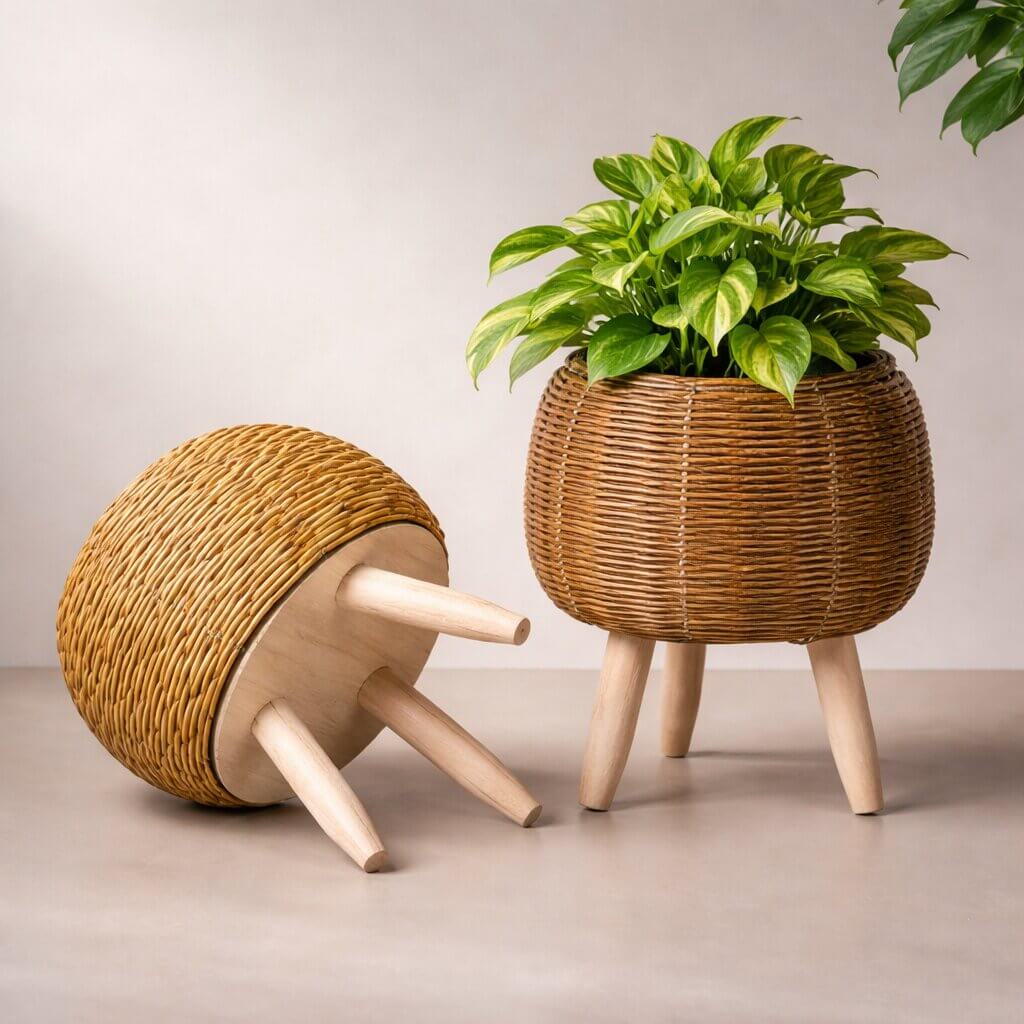 Elevate Your Greenery with Our Stylish Planter Stand