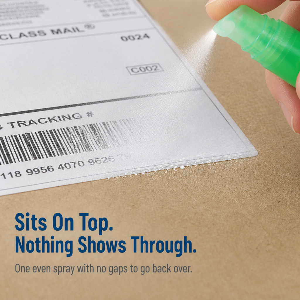 VeilMark™ — Spray Away Your Address on Every Box in Seconds