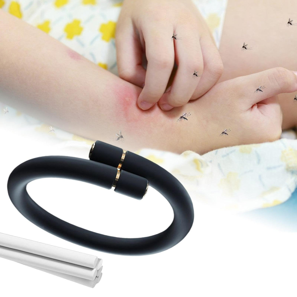 Rechargeable Wristband Mosquito Repellent with Three Frequency Settings