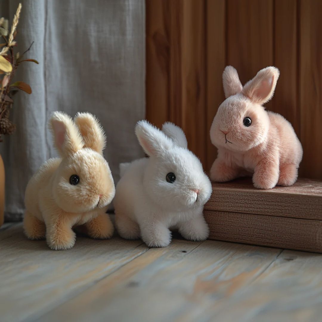Plush Rabbit Toy for Kids – Lifelike Moving Hopping Bunny