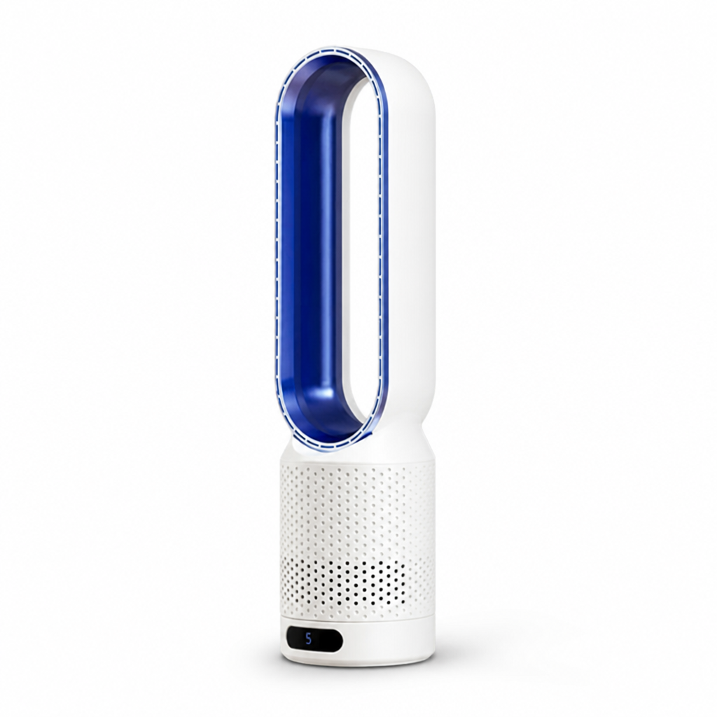 Child-Safe Bladeless Tower Fan (3-in-1 Cooler & Purifier)