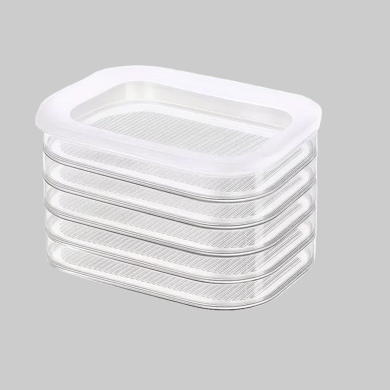 Stackable Food Storage Bins for Organizing Refrigerator and Freezer