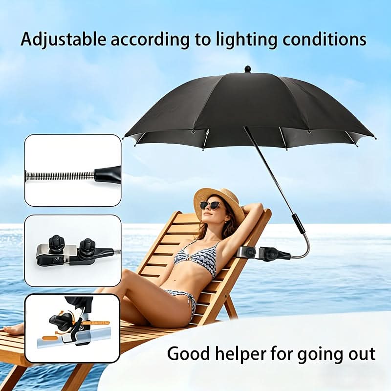 360° Rotating Portable Beach Umbrella with Chair