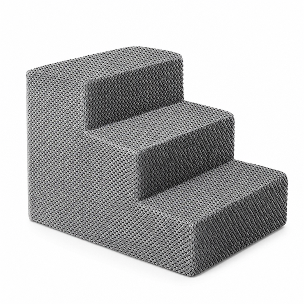 Adjustable Non-Slip Foam Pet Stairs (3–5 Steps)