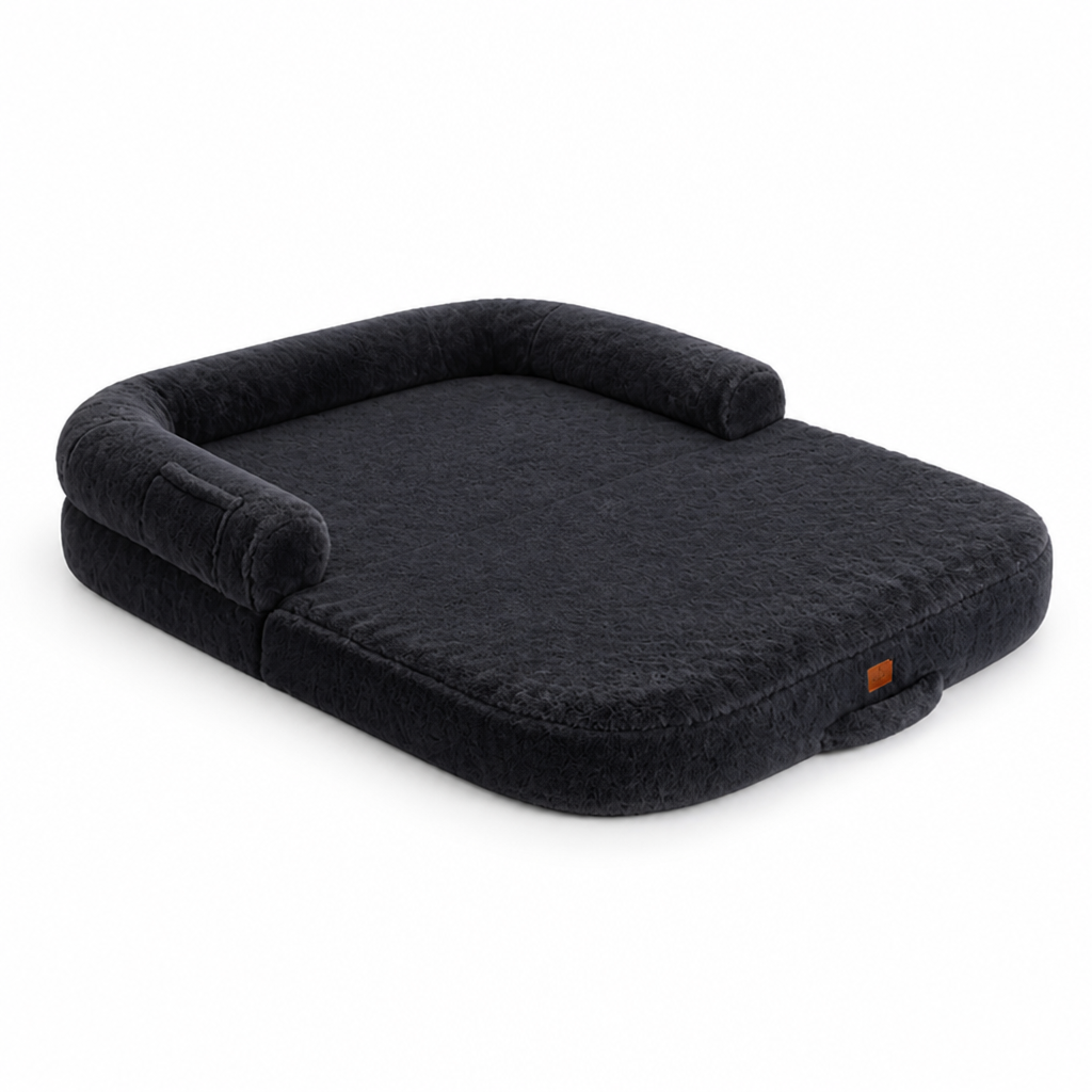 Orthopedic Memory Foam Convertible Dog Bed (Removable Washable Cover)