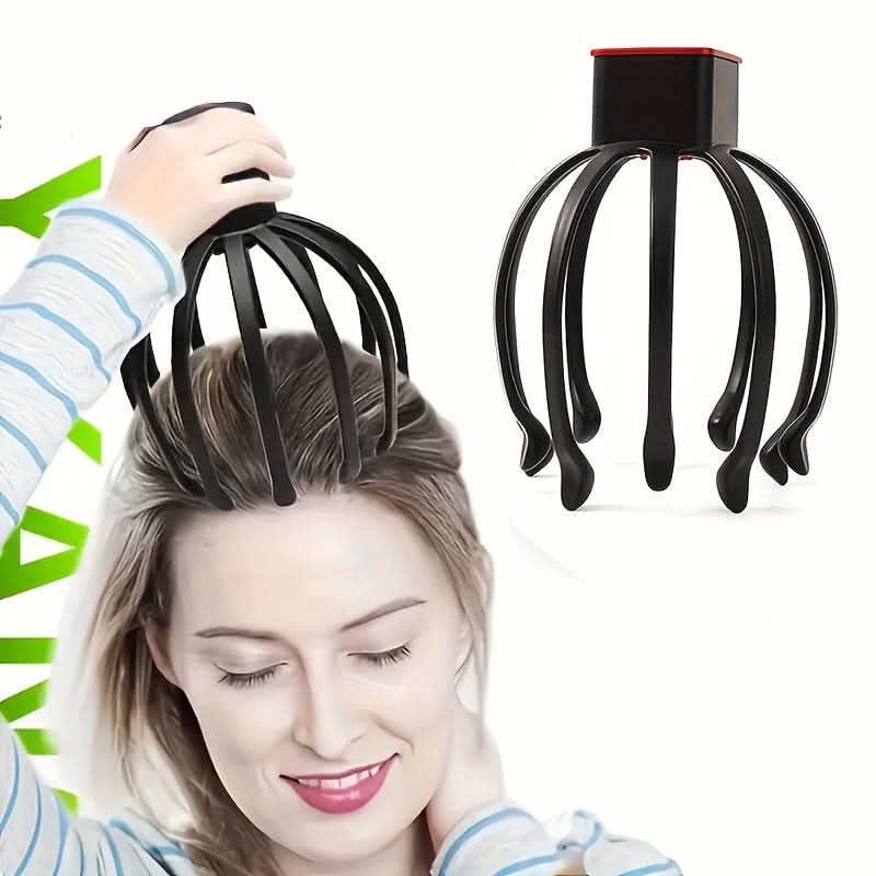 Electric Scalp Massager with Octopus Claw Design for Relaxation and Vibration