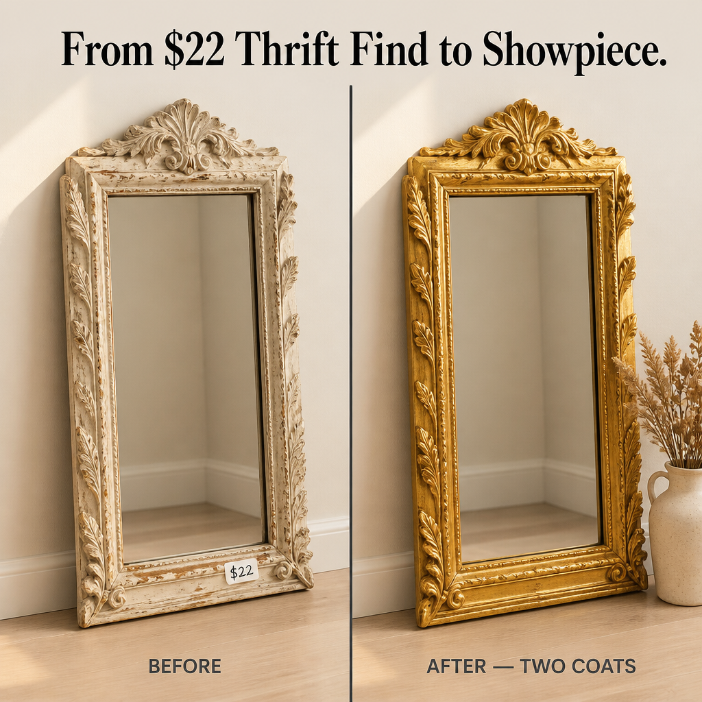 BrilliqueGlo™ — Apply Gilded Gold That Turns Thrift Finds Into Antique Wonders