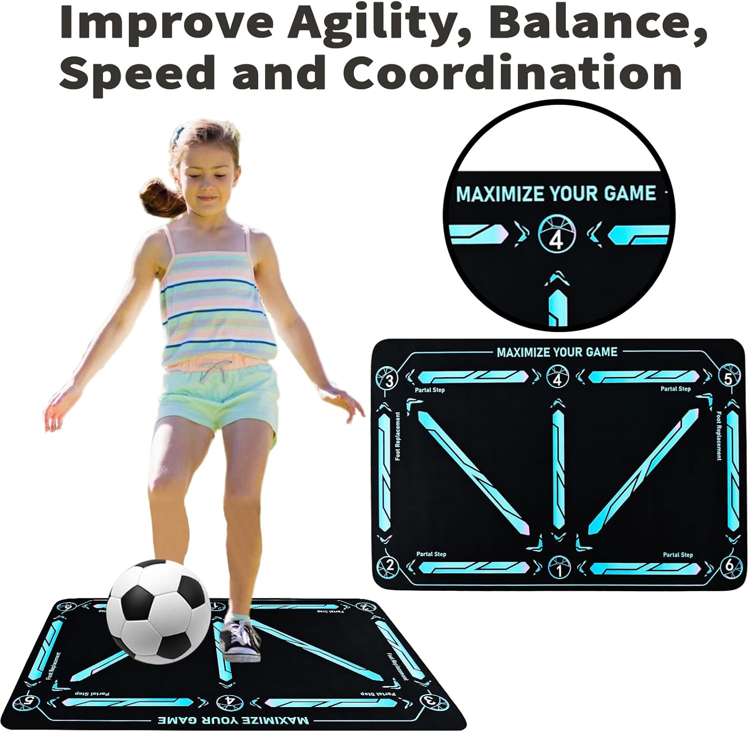 Training Mat for Soccer Skills Development – Ball Control & Speed