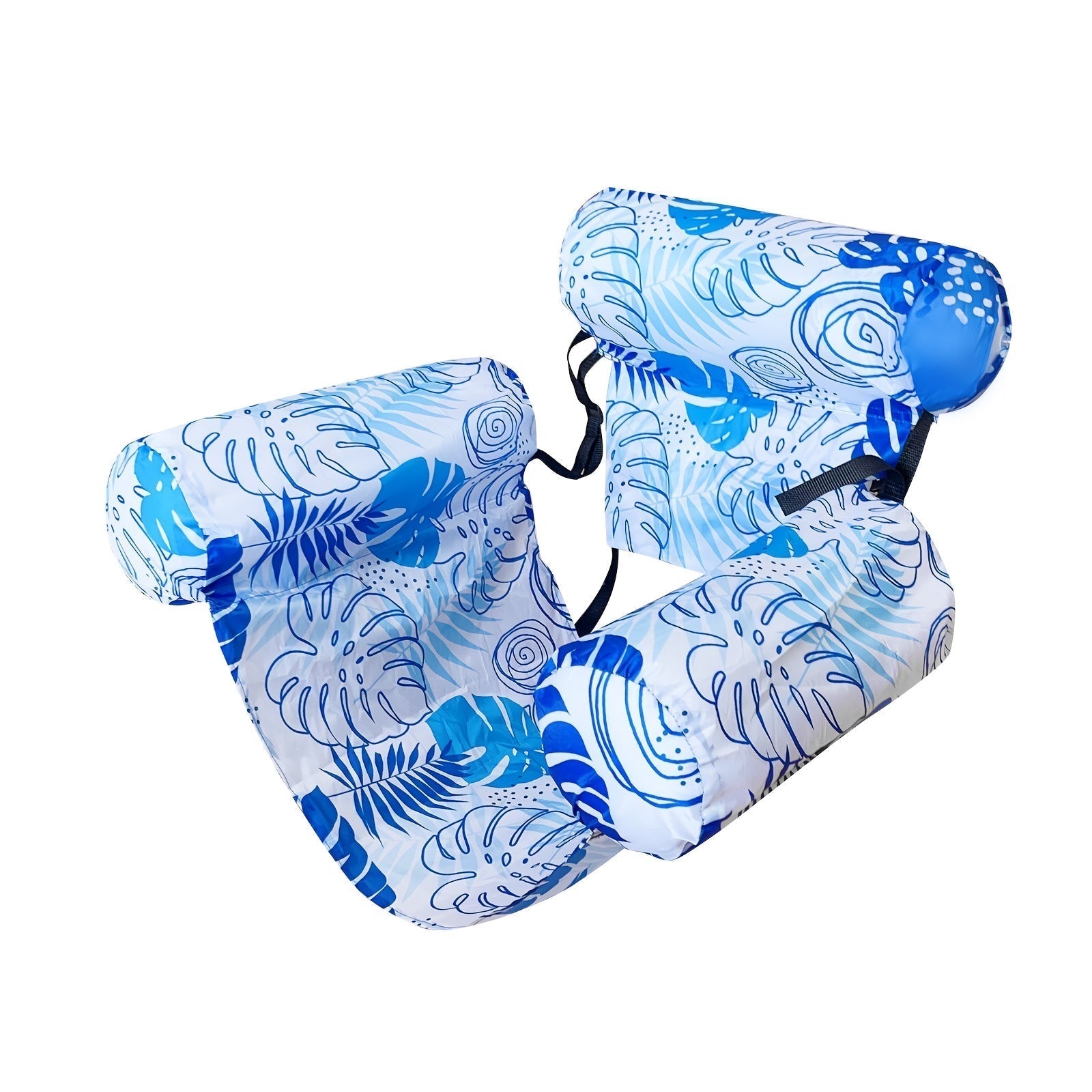 Tropical Leaf Pattern Inflatable Water Hammock