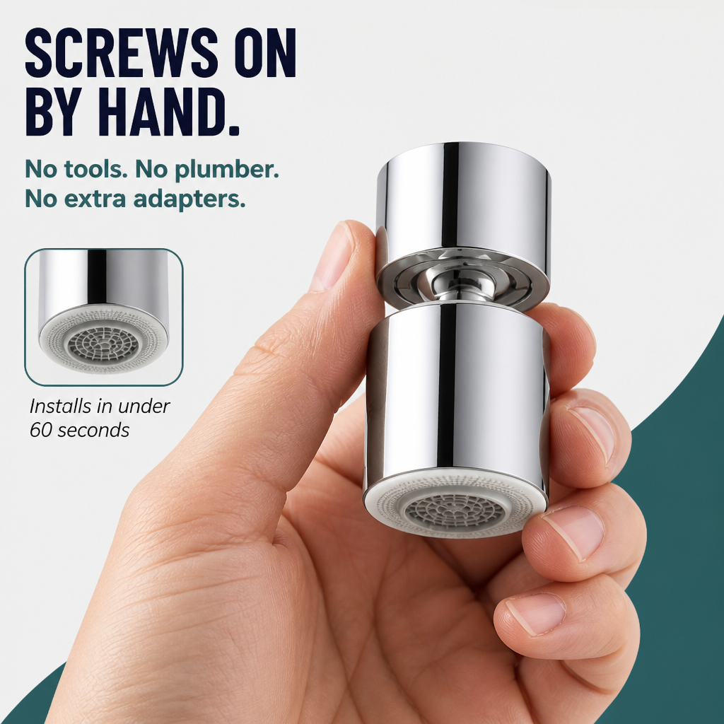 StreamMaster Pro™ — Prevent the Splash and Cover Every Corner of Your Sink