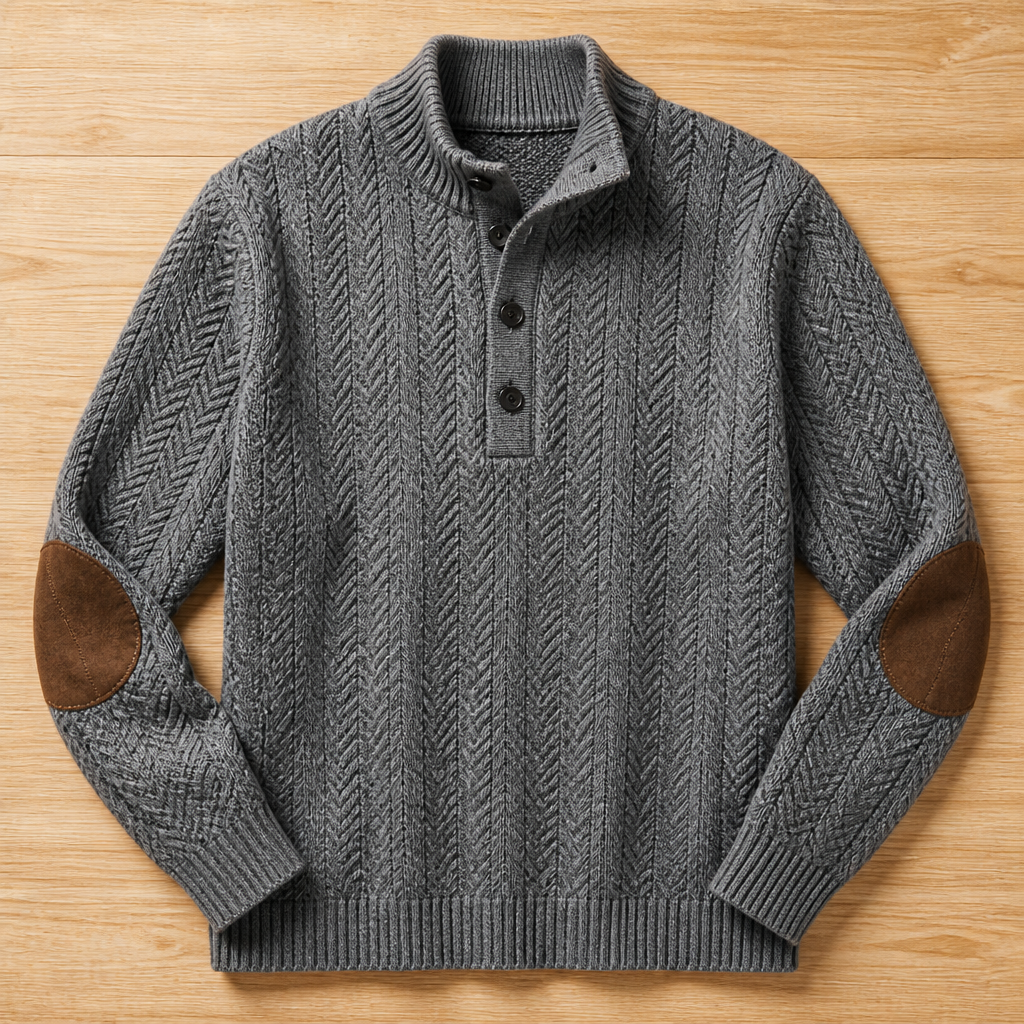 StriTex™ Jacquard Collar Sweater — Command Attention with Timeless Comfort and Rugged Style