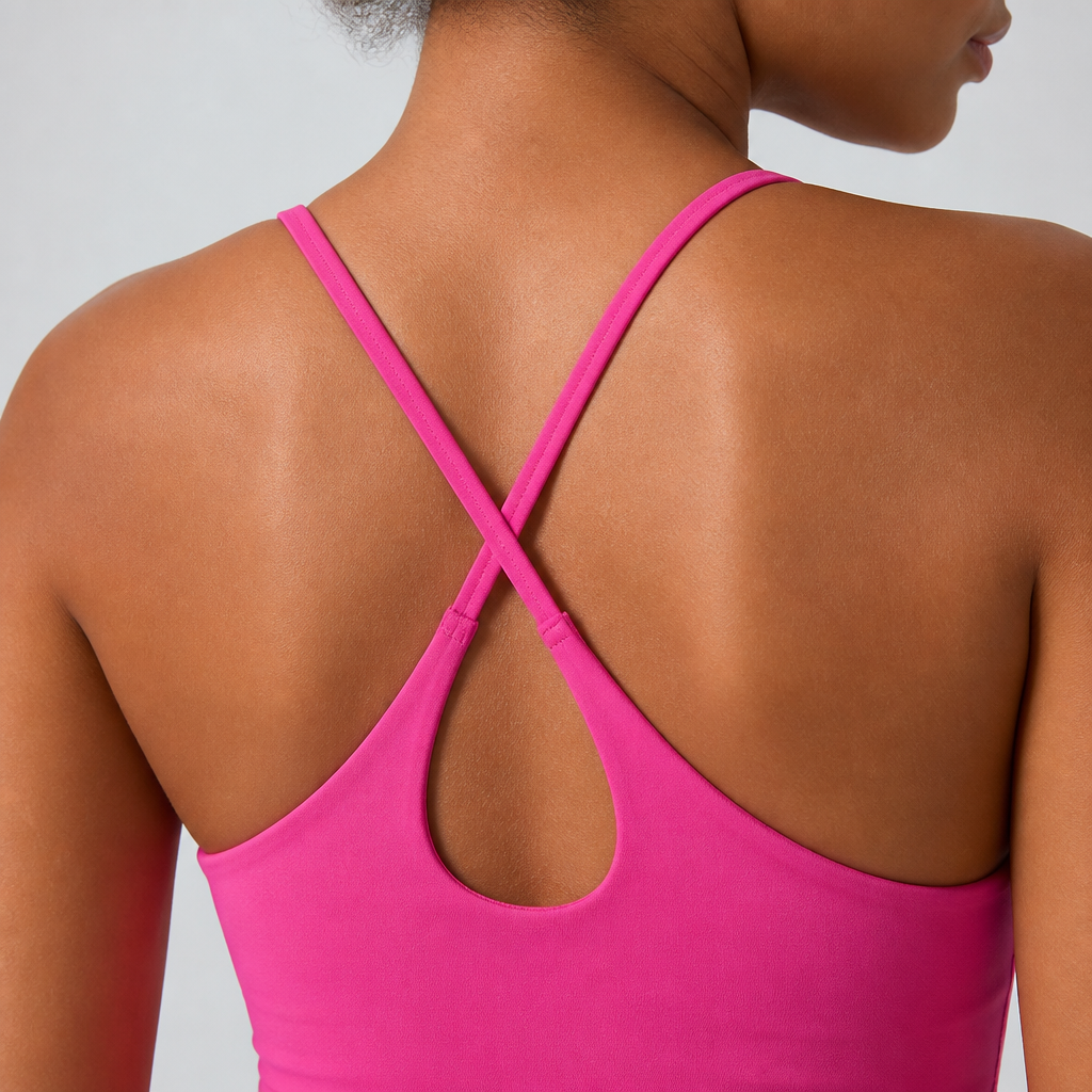 VerveStride™ – Athletic Backless Dress Featuring Integrated Shorts & Side Pockets
