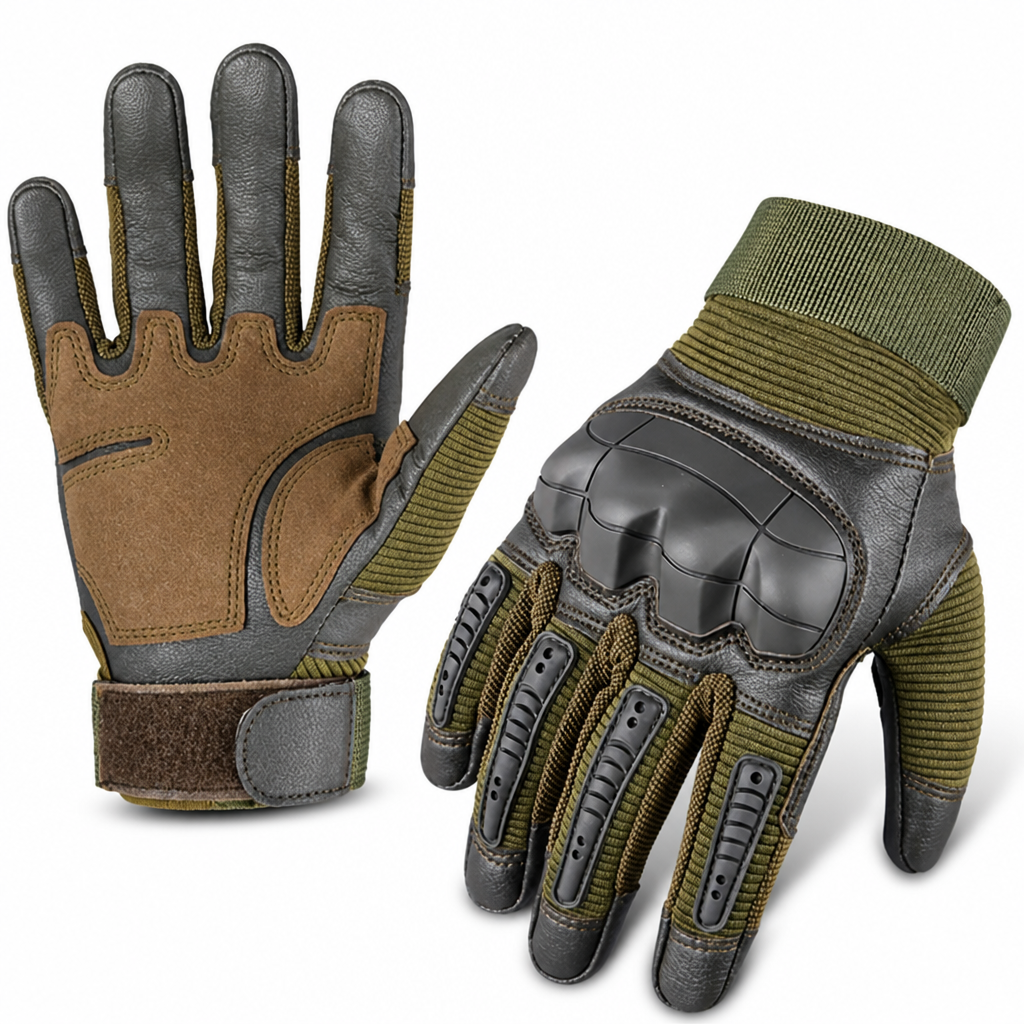 Kevlar Cut-Resistant TPR-Knuckle Motorcycle Gloves (Touchscreen-Compatible)