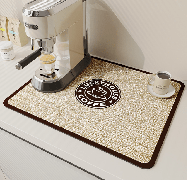 Drip Pad | Diatomite Kitchen Mat Quick-Drying | Keeps Countertop Dry | DishDryer