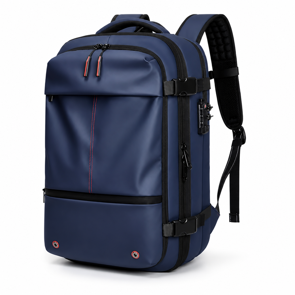 Expandable Vacuum-Compression Anti-Theft Backpack
