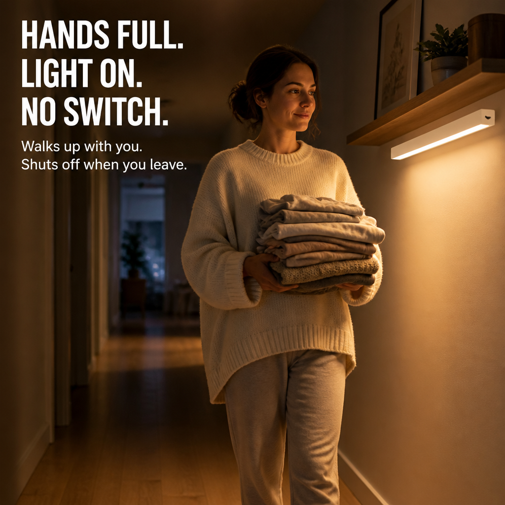 LumaSense™ — Illuminate Any Dark Closet, Hallway or Staircase Without Wiring