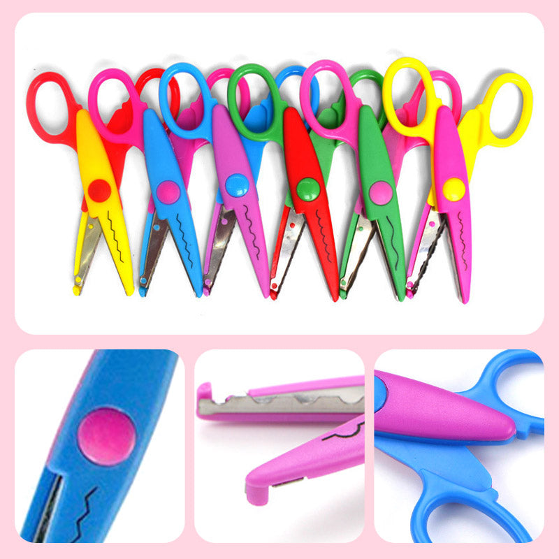 Children's Scissors Set – 6 Decorative Patterns for Crafting