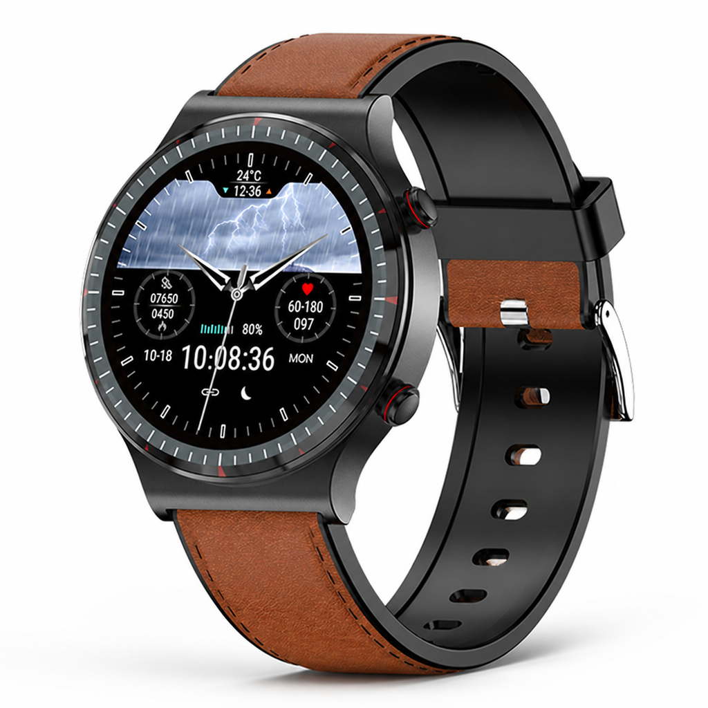 HD Color ECG & SpO2 Men's Smartwatch (15-Day Battery)
