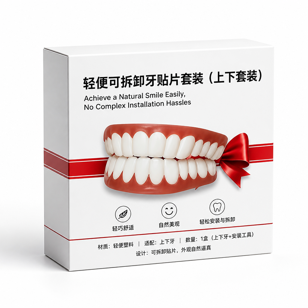 Lightweight Removable Dental Veneer Set (Upper & Lower Set)