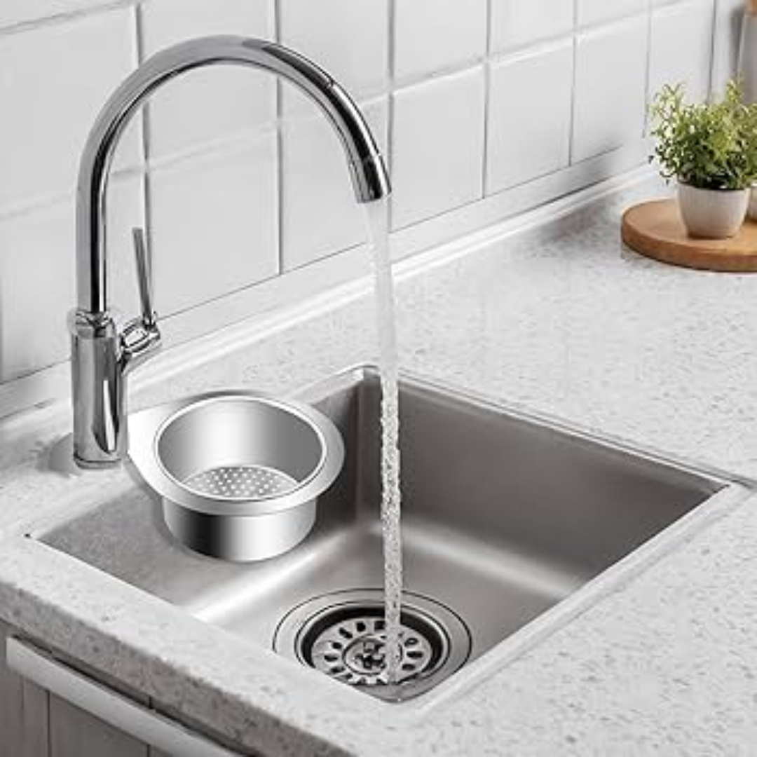 Stainless Steel Sink Basket Strainer | Drain Filter in Swan Shape | SinkStrainer